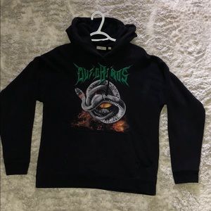 black tna oversized hoodie